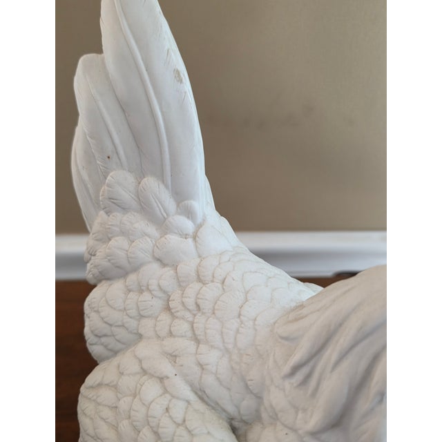 Vintage Hen Chicken - Hand-Painted Bisque Porcelain Statue From Andrea by Sadek For Sale In Indianapolis - Image 6 of 12