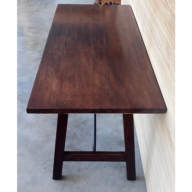 Early 19th Century Spanish Baroque Work Side Table , Restored For Sale - Image 11 of 18