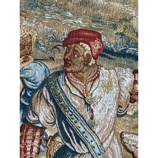Vintage French Tapestry, 1970s For Sale - Image 10 of 18