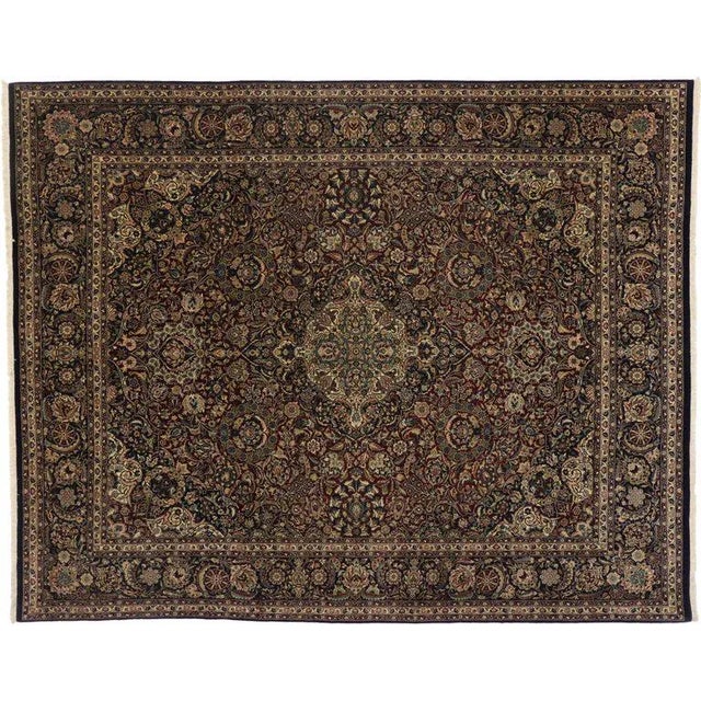 Late 20th Century 20th Century Persian Style Rug - 8′2″ × 9′4″ For Sale - Image 5 of 6