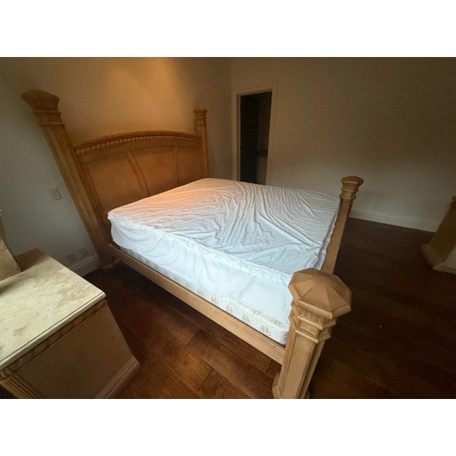 Transitional Drexel Heritage King Bed Frame For Sale - Image 3 of 3