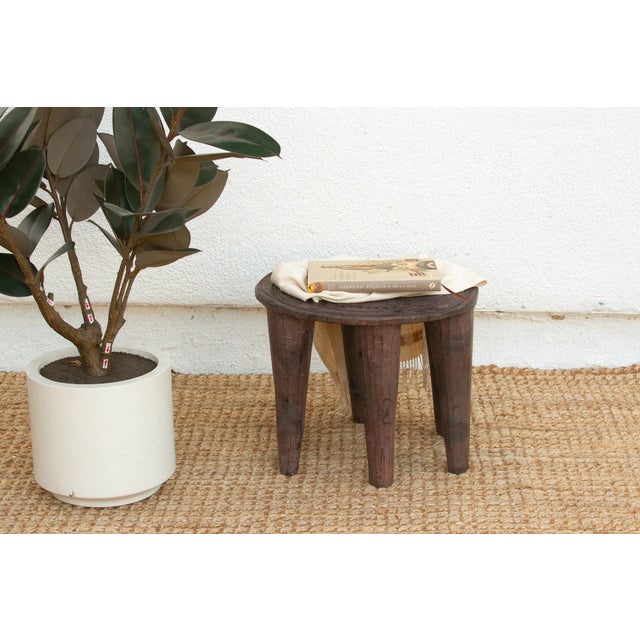 Brown Blackened Forest Wood Nupe Table For Sale - Image 8 of 8