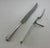 James Dixon & Sons 1980s Silver Pair Carving Set, Carving Fork & Carving Knife, Rattail . For Sale - Image 4 of 12