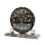 Art Deco French Black Marble Clock, 1930s For Sale