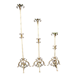 Set/3 Tole Graduated Candle Holders