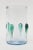 1960s MId Century Modern Blenko Glass Vase or Vessel With Glass Teardrops Turquoise Sea Green 1960's For Sale - Image 5 of 9