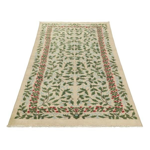 1960s Vintage Zeki Múren Rug in Beige, With Green & Blue Florals, From Rug & Kilim For Sale - Image 5 of 7