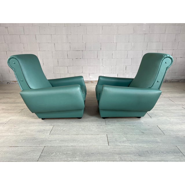 Mid-Century Modern Pair Dutch Armchairs, 1970s For Sale - Image 3 of 8