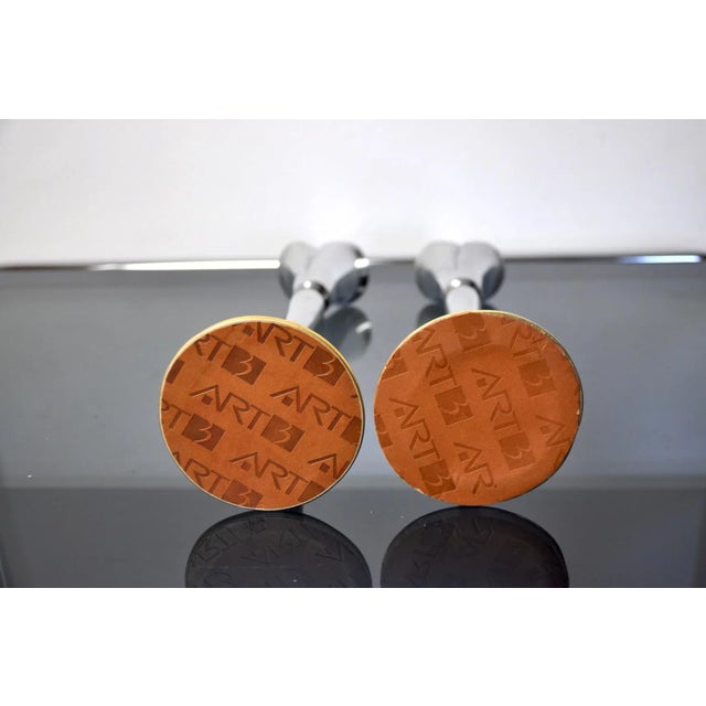 Brutalist Candlesticks by Art3, 1970, Set of 2 For Sale - Image 6 of 7
