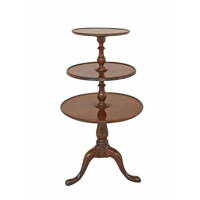 Mahogany Wine Table Tiered Chippendale Stand For Sale - Image 6 of 9