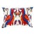 Contemporary Silk Velvet Ikat Pillow For Sale