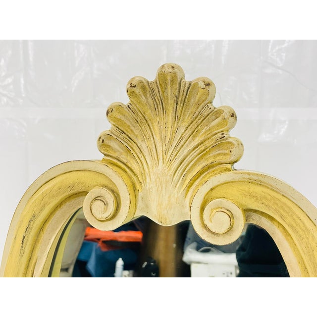 1940s Carved Giltwood Wall Mirror, Rococo Revival For Sale - Image 9 of 18