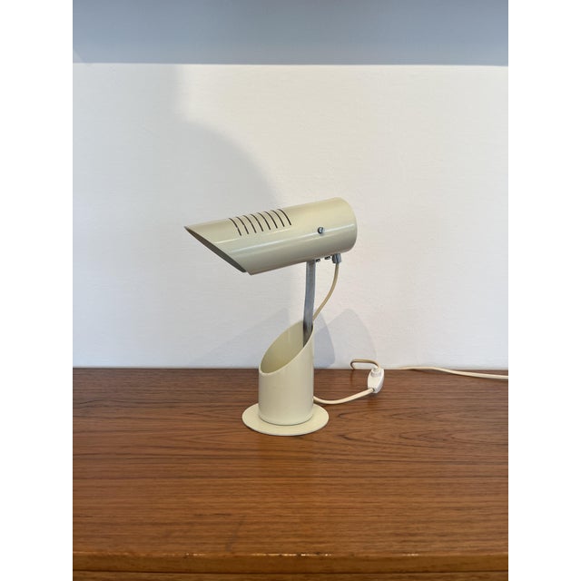 Cream Space Age Foldable Table Lamp from Szarvasi, 1960s For Sale - Image 8 of 9