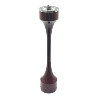 Italian Space Age Floor Ashtray in Chocolate Brown Plastic from Caimi, 1970s For Sale