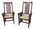 1980s Pair Mission Oak Pa House Pennsylvania Dining Room Chairs For Sale