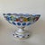 Vintage Moser Glass Oval Bowl: Cut-to-Clear, White With Blue Overlay, Hand Painted Florals For Sale - Image 12 of 16