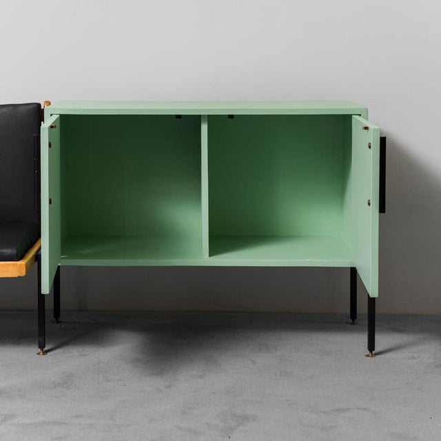 Highboard and Sideboard with 2-Seater Sofa, 1960s, Set of 2 For Sale - Image 10 of 15