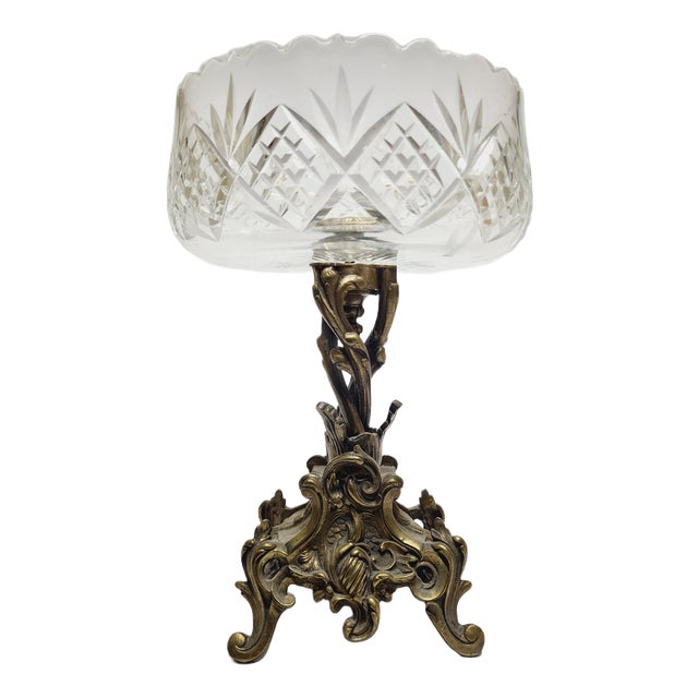 Rococco Bronze Bowl on Stand, France, 1890s For Sale