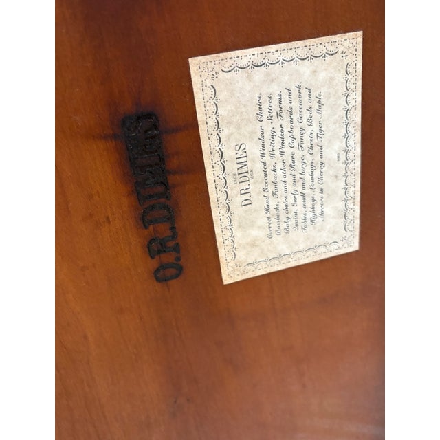 American Estate Dr Dimes Cherry Porringer Top Table With Spool Leg For Sale - Image 3 of 8