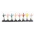 Set of Eight "21" Club Jockey Place Card Holders For Sale