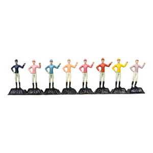 Set of Eight "21" Club Jockey Place Card Holders