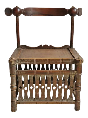 Antique African Baule Chief Chair