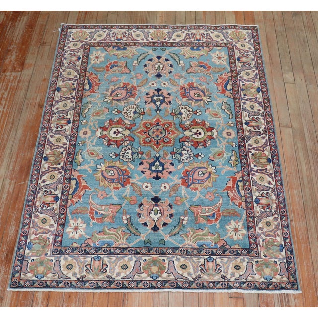 Antique Zabihi Collection Persian Tabriz Rugs - A Pair - 3'9" x 5'5" For Sale - Image 12 of 12