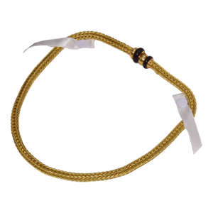 18k Solid Gold Italian Woven Braided Necklace With Black Enamel Accents – 49.1g