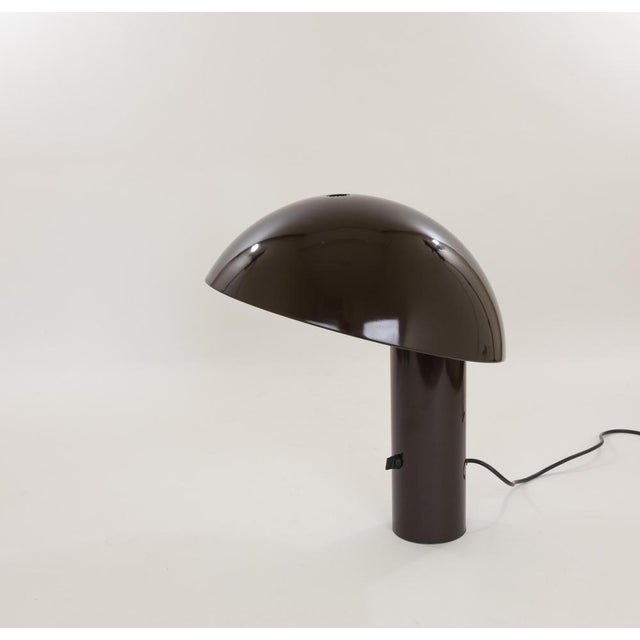 1970s Brown Vaga Table Lamp by Franco Mirenzi for Valenti, 1970s For Sale - Image 5 of 9