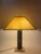 Leather and Brass Table Lamp, 1980s For Sale - Image 16 of 18