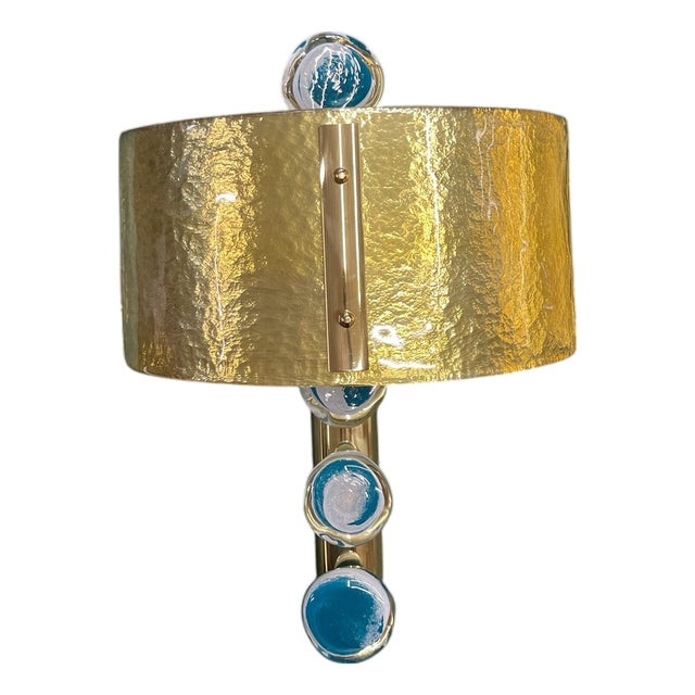 Murano Glass Sconces attributed to Archimede Seguso, 1980, Set of 2 For Sale