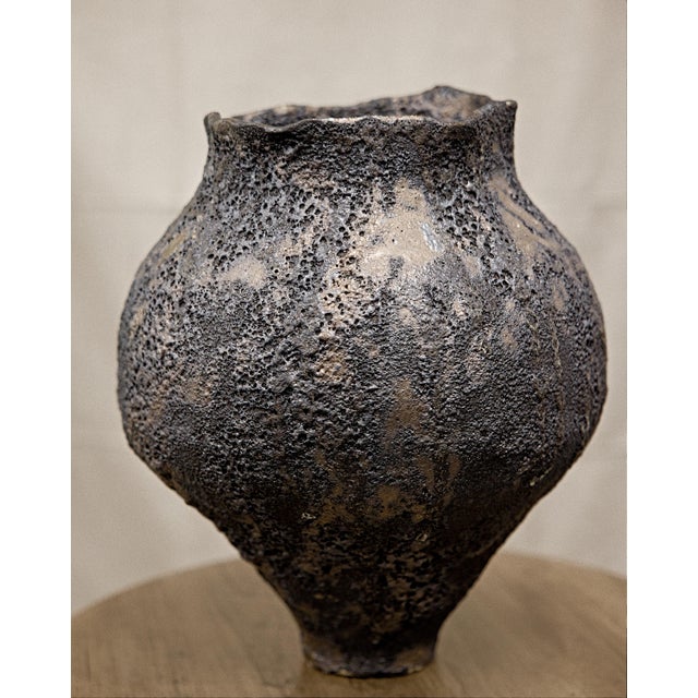 Traditional Textured Moon Jars For Sale - Image 4 of 10