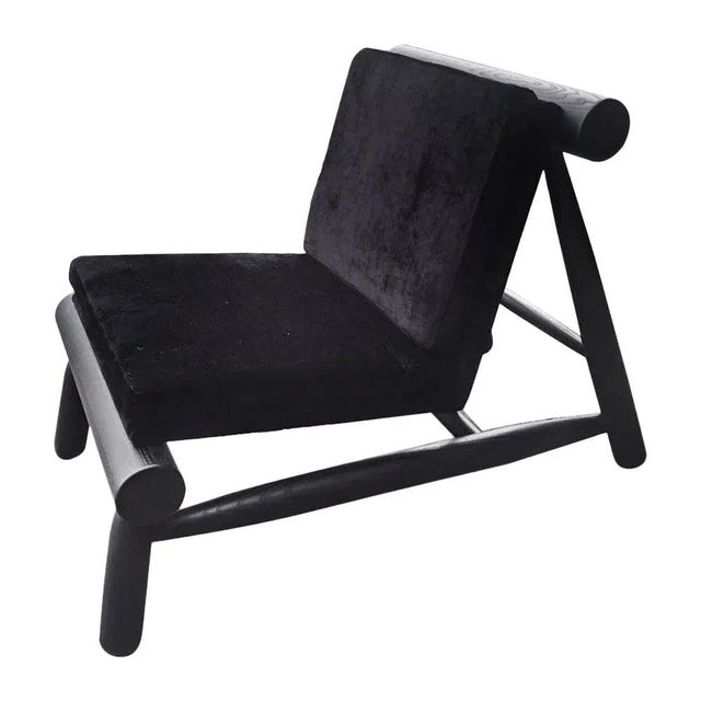 Black Seso Armchair by Collector For Sale - Image 8 of 8