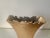 Full Gilt Metal Ribbed Top Modern Contemporary Flat Vase For Sale - Image 4 of 6