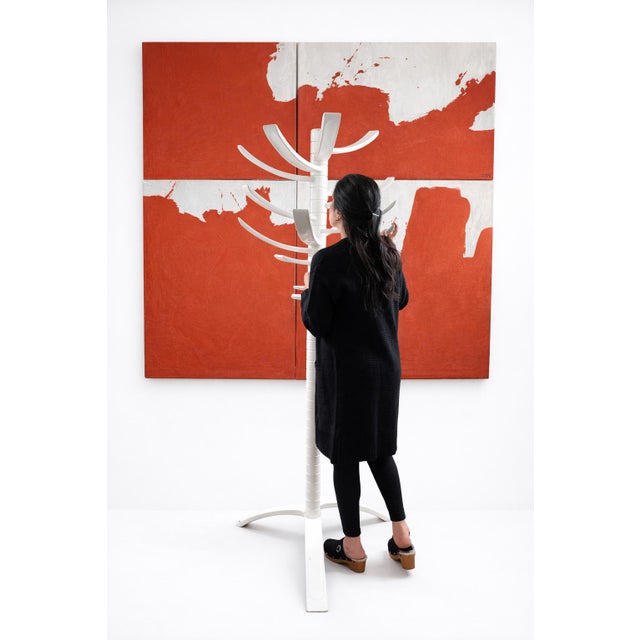 White Renna Coat Rack by Bruce Tippett for Gavina & Knoll International, Italy, 1960s For Sale - Image 8 of 13