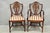 Vintage Sheraton Federal Style Mahogany Ribbon & Drape Carved Shield Back Dining Room Chairs - Set of 6. Set includes (2)...