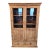 Rustic Reclaimed Wood Glass-Front Cabinet For Sale
