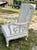 Wood Chinoiserie Arm Chair #1 in Fresh Ivory Lacquered Finish For Sale - Image 7 of 11