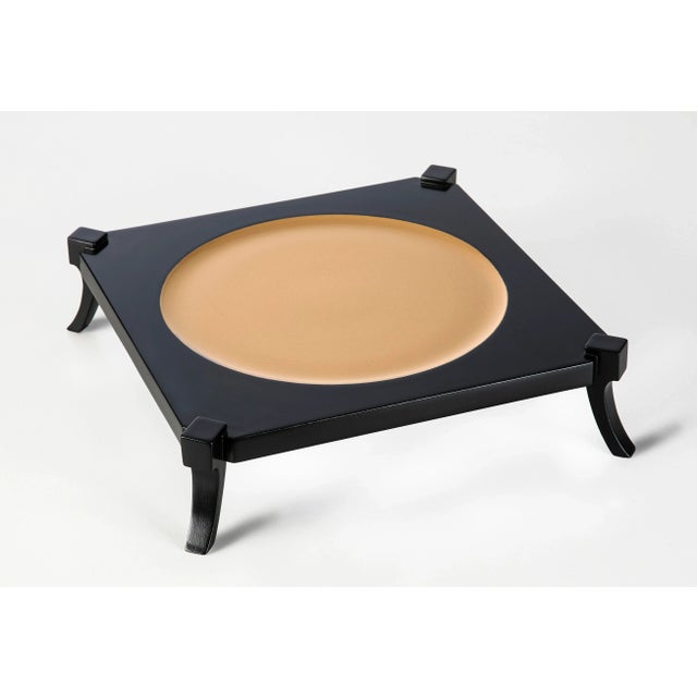 Wood Pardalis Klismos Handcrafted Square Tray For Sale - Image 7 of 9