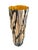 Extraordinary glass encased vase in the form of a tree trunk or log . A tall cylindrical vase with free-form glass outer...