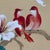 1990s Vintage Original Hibiscus Bird Paintings Diptych Chinoiserie Gilt Frames For Sale - Image 5 of 12