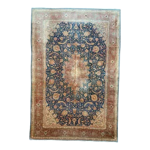 1970s Old Persian Tabriz Area Rug 10 X 15