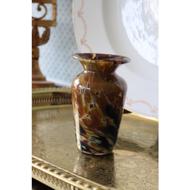 Joel O’Dorisio for Lost Angel Signed Handblown Studio Art Glass Vase For Sale - Image 14 of 15