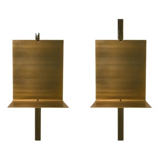 Kinko Brass Shelves by Zincutec, Set of 2 For Sale