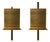 Kinko Brass Shelves by Zincutec, Set of 2 For Sale