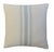 Custom-tailored pillow by Mike Seratt of The Prized Pig, in a French pale teal striped woven cotton fabric. Double-sided...