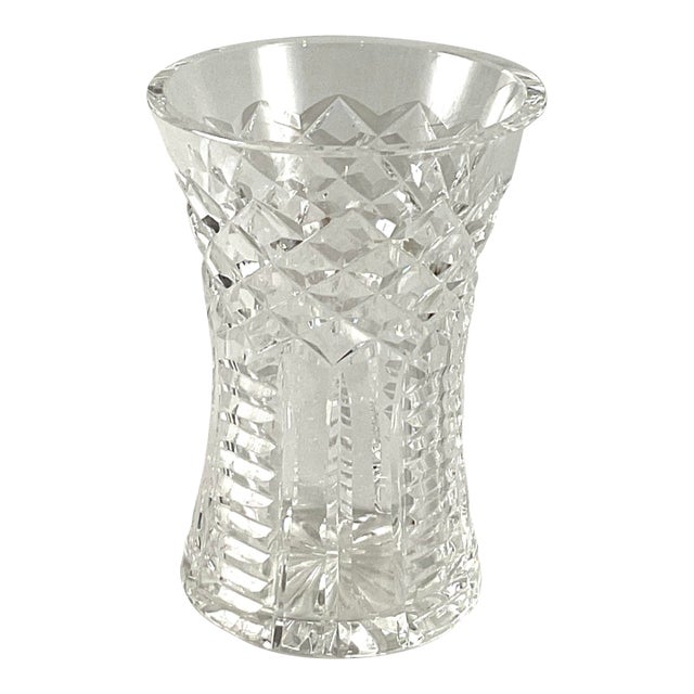 Waterford Crystal of Ireland – Diamond and Wedge 6 Inch Vase For Sale