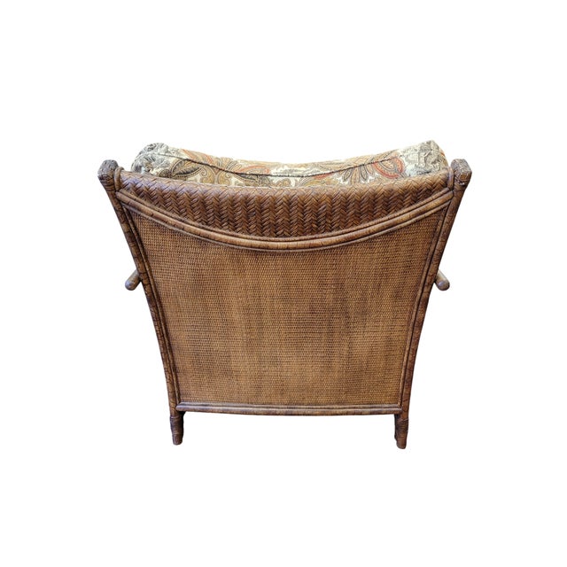 Pair of Wicker Lounge Chairs by Henry Link For Sale - Image 11 of 12