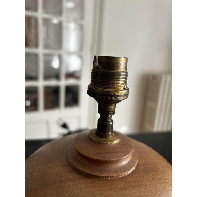 Wooden Table Lamp, 1960s For Sale - Image 9 of 12