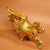 Late 20th Century Late 20th Century Gilt Bronze Cloisonné Enamel Ox Figure With Coin Motif For Sale - Image 5 of 9